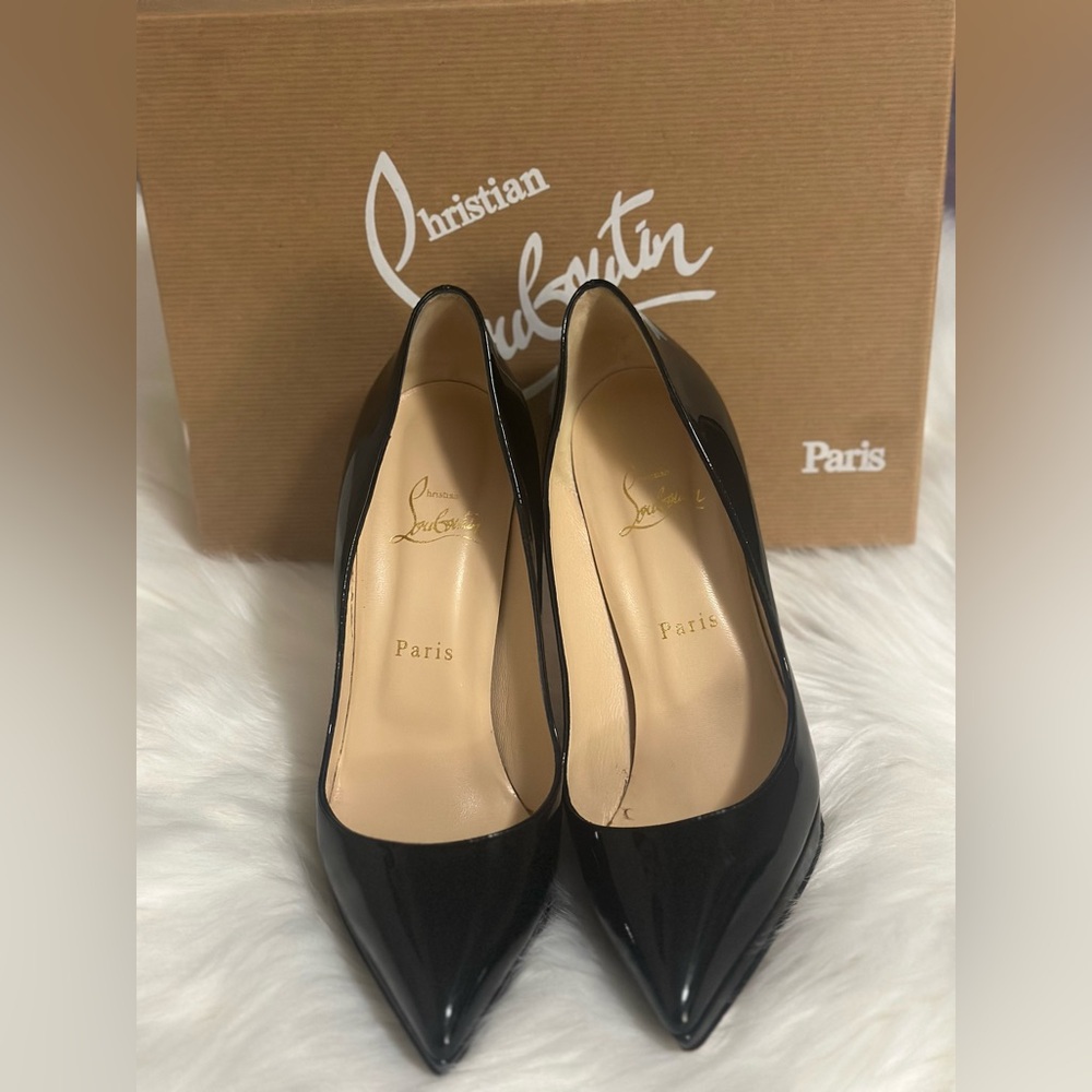 Christian Louboutin Black Patent Heels